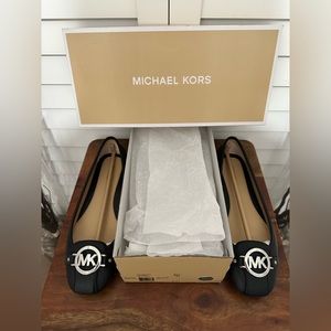 BRAND NEW-MICHAEL Michael Kors Fulton Moc Black Leather Size 9